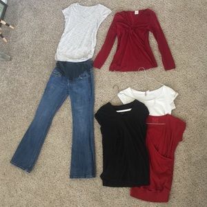 Lot/ bundle of 6 maternity pieces. Size S